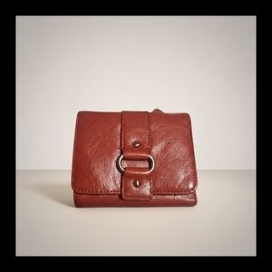 Vtg. Wilsons Leather Trifold Wallet Cognac Brown‎ Pebbled Leather
Y2K  NWOT